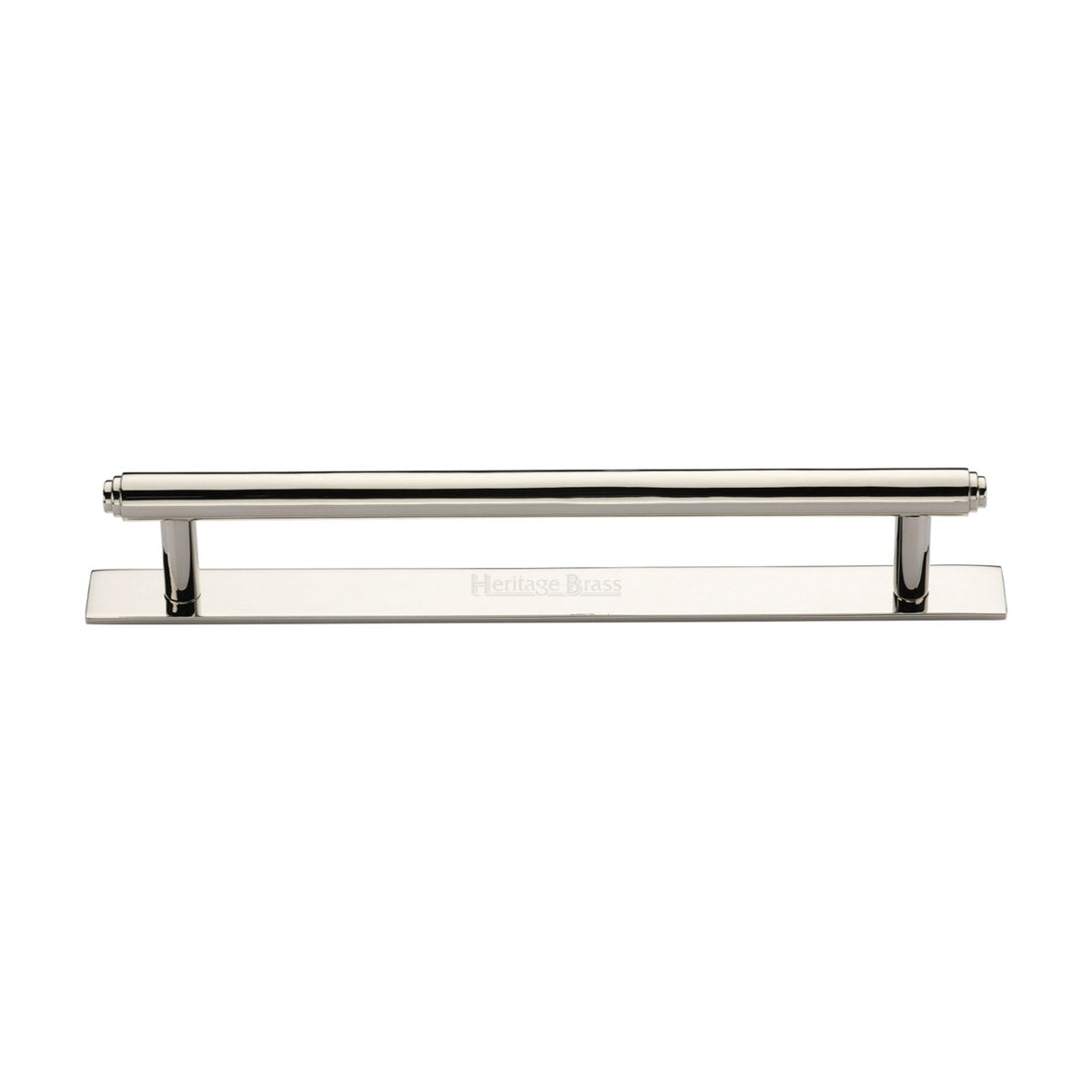 Step Cabinet Pull Handle with Plate by M Marcus - Heritage Brass