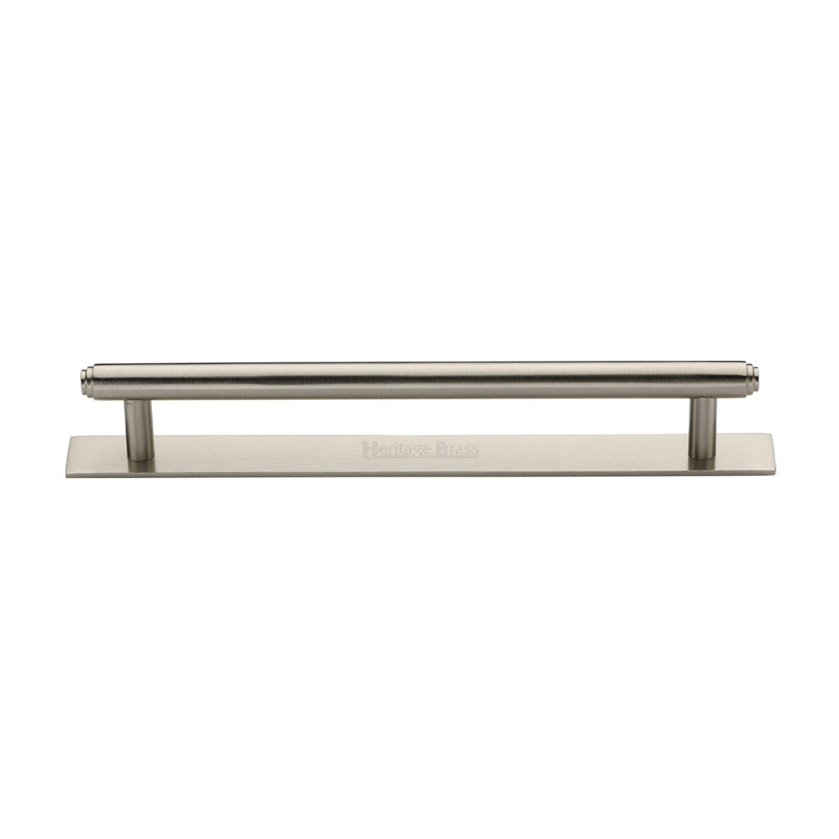 Step Cabinet Pull Handle with Plate by M Marcus - Heritage Brass