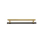 Step Cabinet Pull Handle with Plate by M Marcus - Heritage Brass