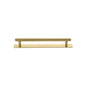 Step Cabinet Pull Handle with Plate by M Marcus - Heritage Brass