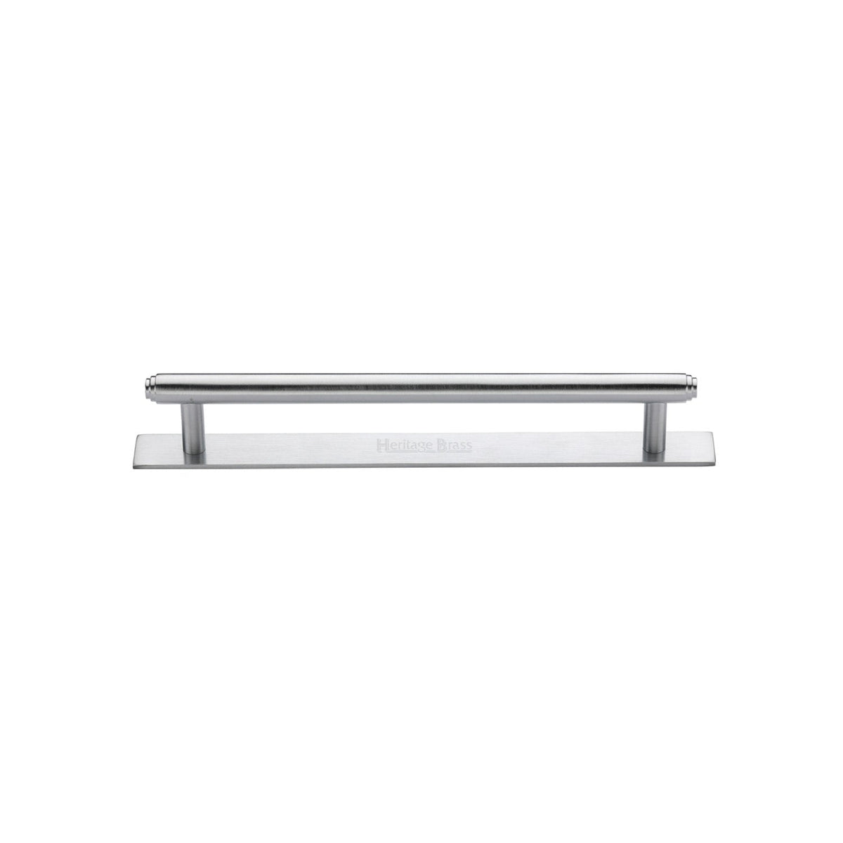 Step Cabinet Pull Handle with Plate by M Marcus - Heritage Brass