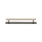 Hexagonal Cabinet Pull Handle with Plate by M Marcus - Heritage Brass