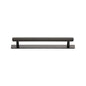 Hexagonal Cabinet Pull Handle with Plate by M Marcus - Heritage Brass