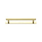 Hexagonal Cabinet Pull Handle with Plate by M Marcus - Heritage Brass