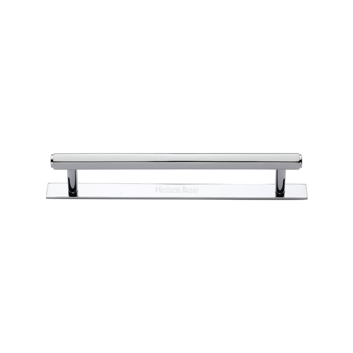 Hexagonal Cabinet Pull Handle with Plate by M Marcus - Heritage Brass