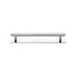 Hexagonal Cabinet Pull Handle with Plate by M Marcus - Heritage Brass