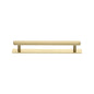 Hexagonal Cabinet Pull Handle with Plate by M Marcus - Heritage Brass