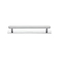 Hexagonal Cabinet Pull Handle with Plate by M Marcus - Heritage Brass