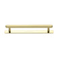 Hexagonal Cabinet Pull Handle with Plate by M Marcus - Heritage Brass