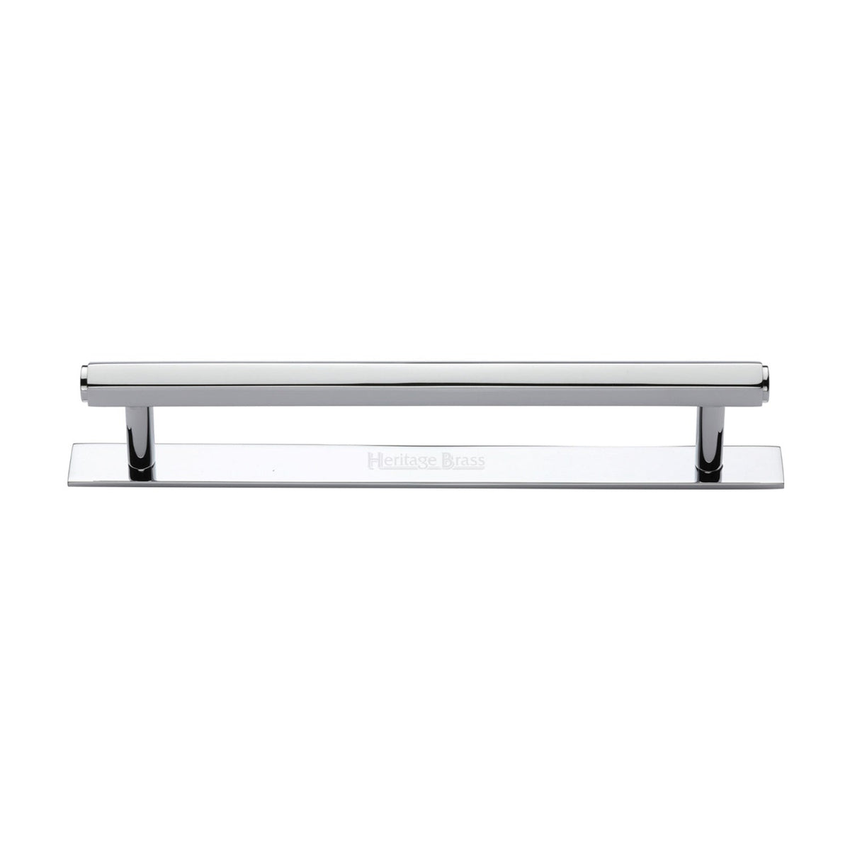 Hexagonal Cabinet Pull Handle with Plate by M Marcus - Heritage Brass