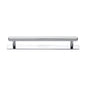 Hexagonal Cabinet Pull Handle with Plate by M Marcus - Heritage Brass