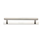 Hexagonal Cabinet Pull Handle with Plate by M Marcus - Heritage Brass