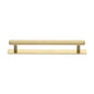 Hexagonal Cabinet Pull Handle with Plate by M Marcus - Heritage Brass
