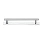 Hexagonal Cabinet Pull Handle with Plate by M Marcus - Heritage Brass