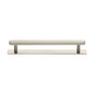 Hexagonal Cabinet Pull Handle with Plate by M Marcus - Heritage Brass