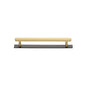 Hexagonal Cabinet Pull Handle with Plate by M Marcus - Heritage Brass