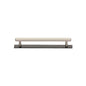 Hexagonal Cabinet Pull Handle with Plate by M Marcus - Heritage Brass