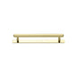 Hexagonal Cabinet Pull Handle with Plate by M Marcus - Heritage Brass