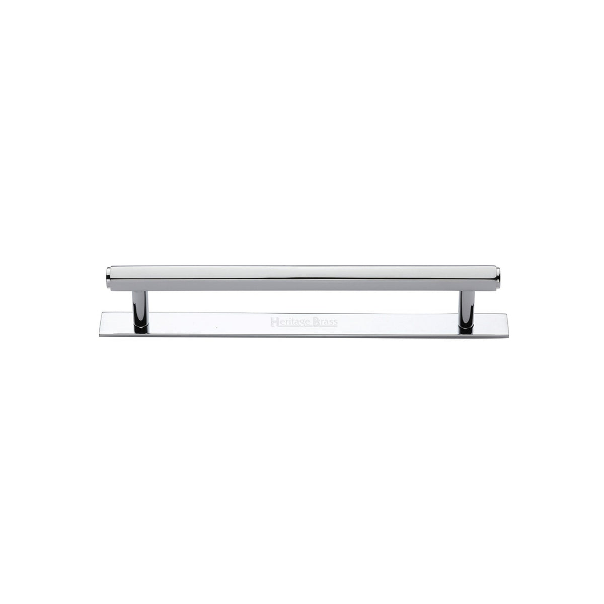 Hexagonal Cabinet Pull Handle with Plate by M Marcus - Heritage Brass