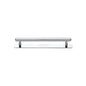 Hexagonal Cabinet Pull Handle with Plate by M Marcus - Heritage Brass