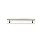 Hexagonal Cabinet Pull Handle with Plate by M Marcus - Heritage Brass