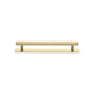 Hexagonal Cabinet Pull Handle with Plate by M Marcus - Heritage Brass