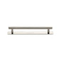 Knurled Cabinet Pull Handle with Plate by M Marcus - Heritage Brass