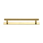 Knurled Cabinet Pull Handle with Plate by M Marcus - Heritage Brass