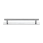 Knurled Cabinet Pull Handle with Plate by M Marcus - Heritage Brass
