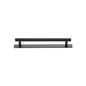 Knurled Cabinet Pull Handle with Plate by M Marcus - Heritage Brass