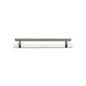 Knurled Cabinet Pull Handle with Plate by M Marcus - Heritage Brass