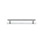 Knurled Cabinet Pull Handle with Plate by M Marcus - Heritage Brass