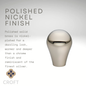 Croft - Reeded Cushion Knob on Arched latch plate 6516L by Croft Ironmongery
