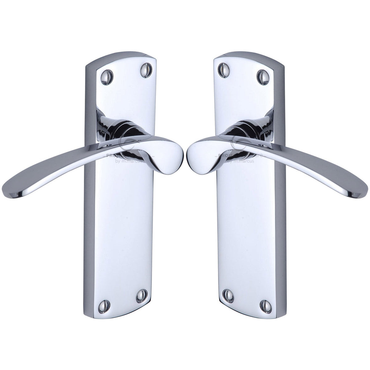Luca Door Handle on Plate by M Marcus - Heritage Brass