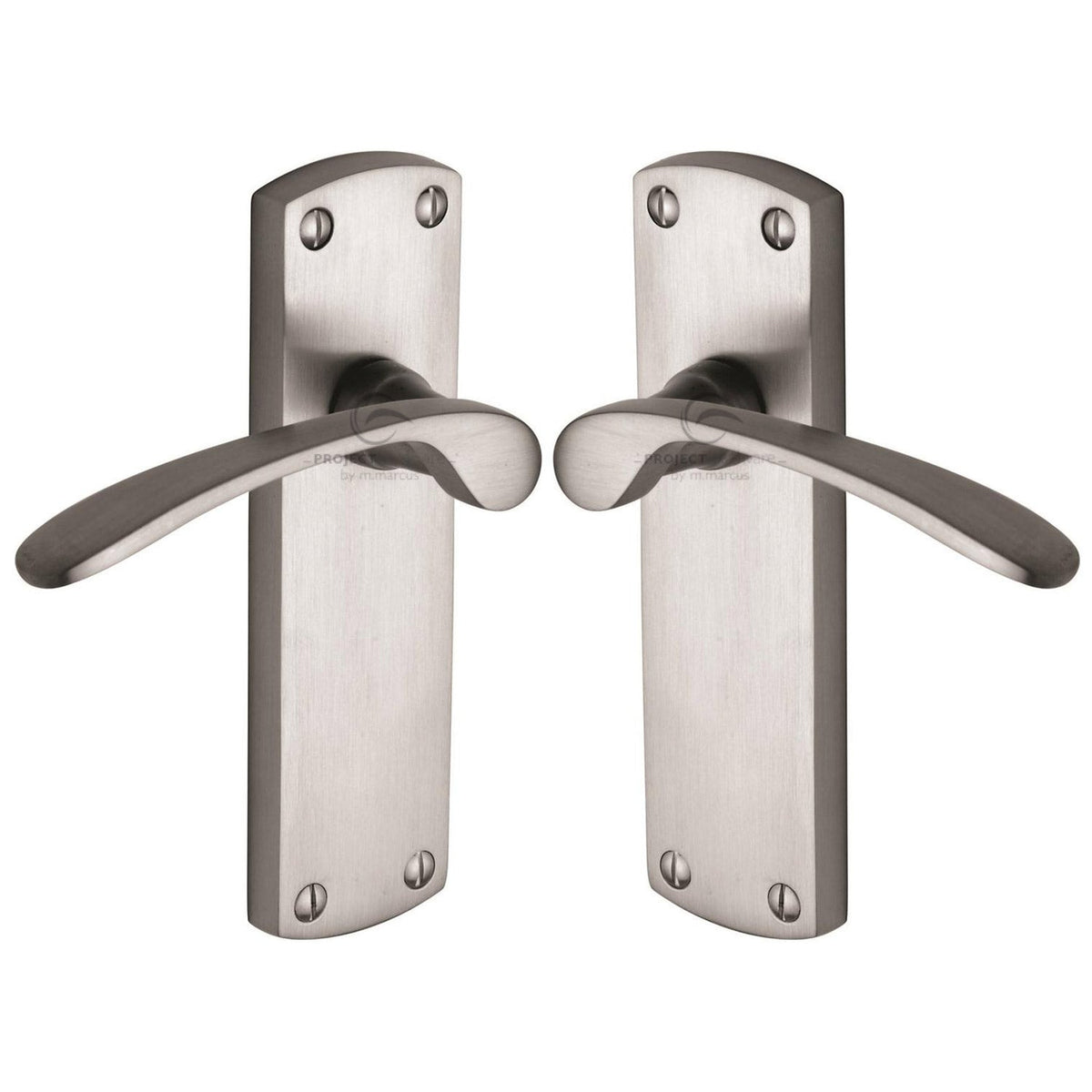 Luca Door Handle on Plate by M Marcus - Heritage Brass