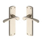 Luca Door Handle on Plate by M Marcus - Heritage Brass