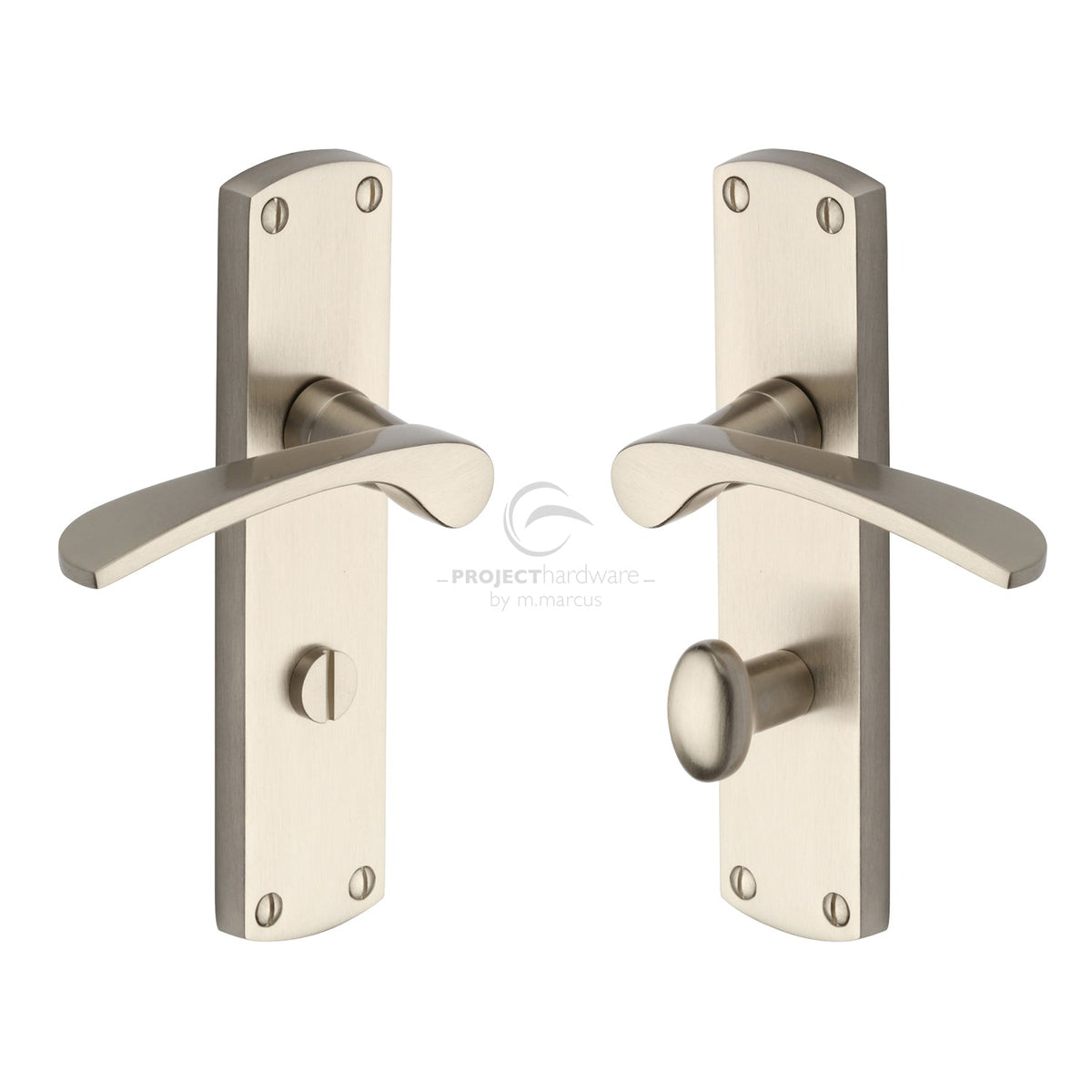 Luca Door Handle on Plate by M Marcus - Heritage Brass