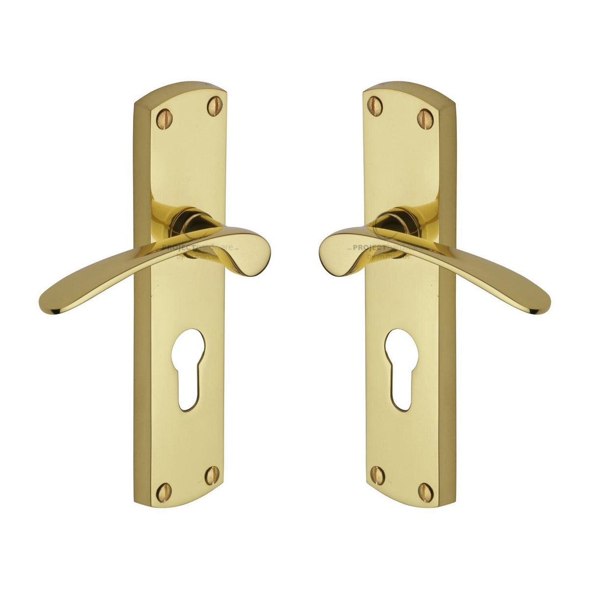 Luca Door Handle on Plate by M Marcus - Heritage Brass