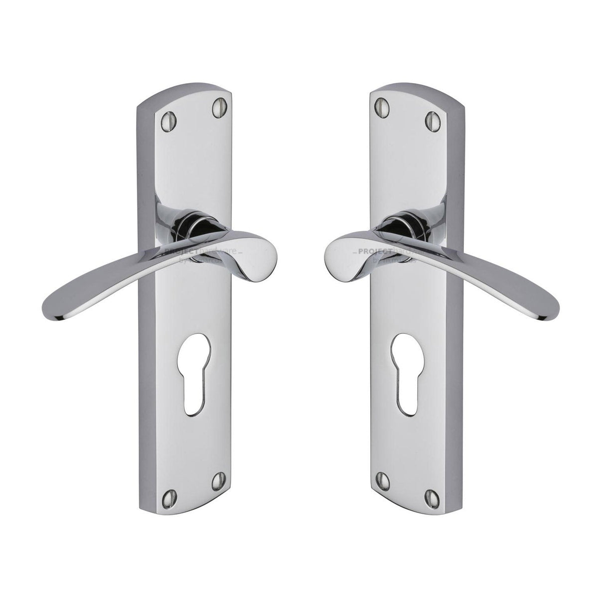 Luca Door Handle on Plate by M Marcus - Heritage Brass