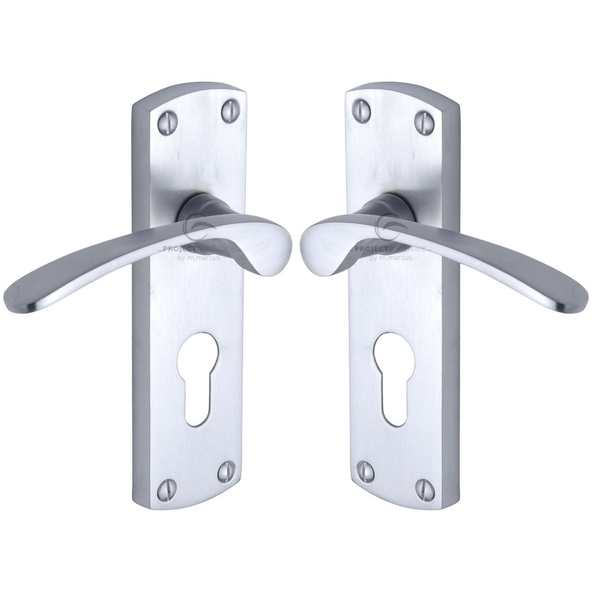 Luca Door Handle on Plate by M Marcus - Heritage Brass