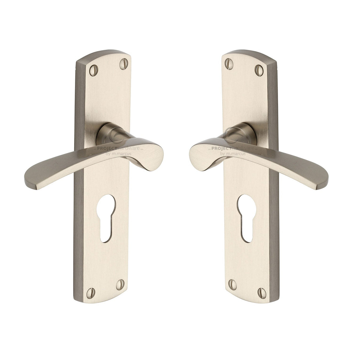 Luca Door Handle on Plate by M Marcus - Heritage Brass