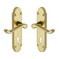 Milton Door Handle on Plate by M Marcus - Heritage Brass