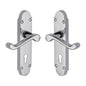 Milton Door Handle on Plate by M Marcus - Heritage Brass