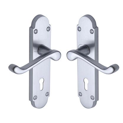 Milton Door Handle on Plate