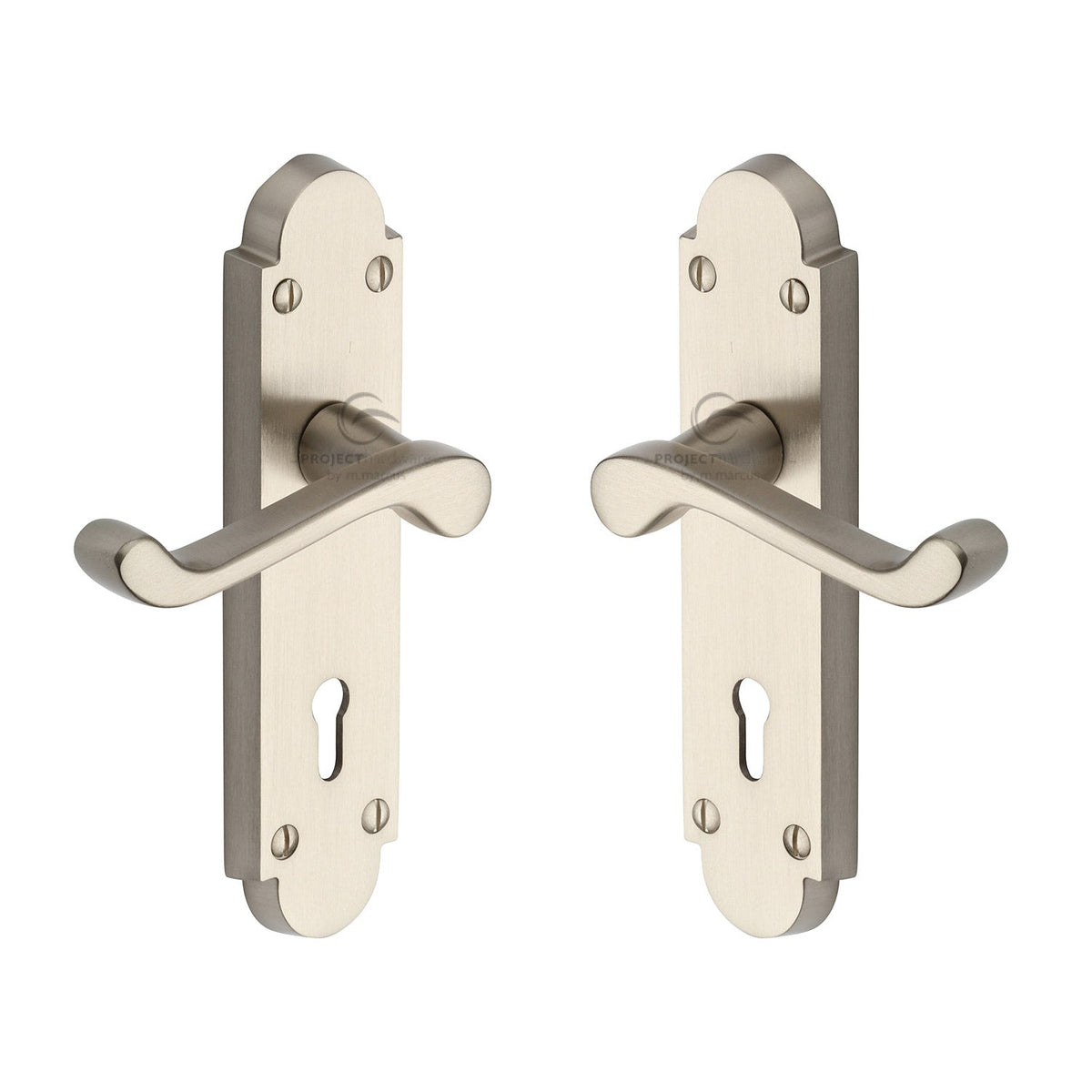 Milton Door Handle on Plate