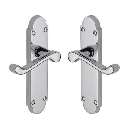 Milton Door Handle on Plate by M Marcus - Heritage Brass