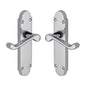 Milton Door Handle on Plate by M Marcus - Heritage Brass