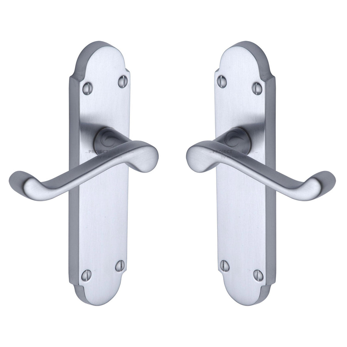Milton Door Handle on Plate by M Marcus - Heritage Brass