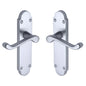 Milton Door Handle on Plate by M Marcus - Heritage Brass