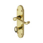 Milton Door Handle on Plate by M Marcus - Heritage Brass